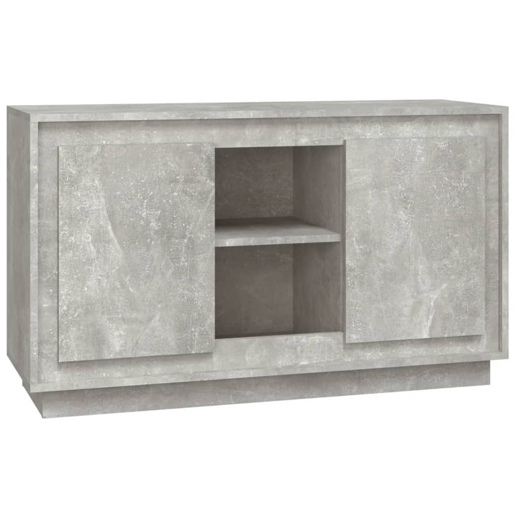 skænk 102x35x60 cm konstrueret træ betongrå