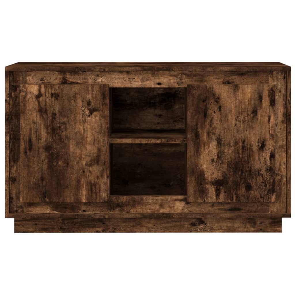 skænk 102x35x60 cm konstrueret træ røget egetræsfarve