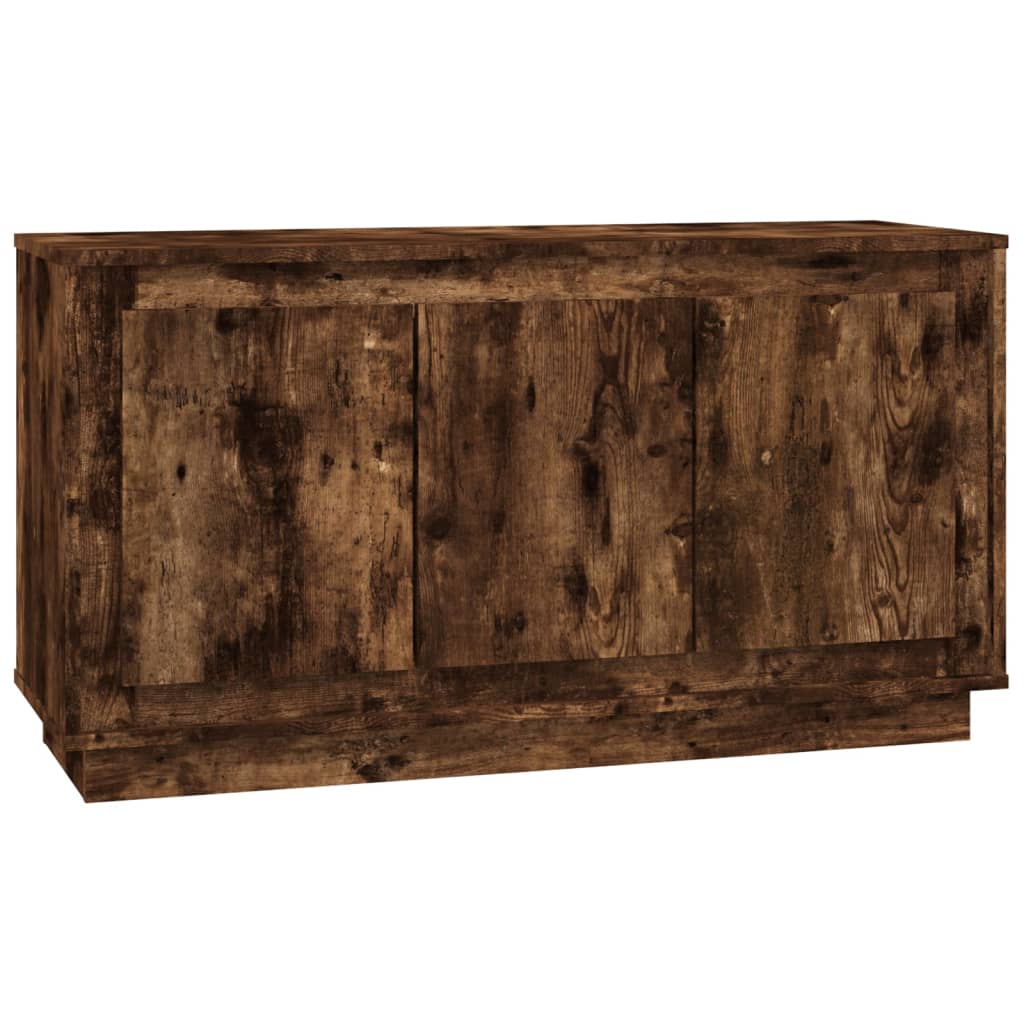 skænk 102x35x55 cm konstrueret træ røget egetræsfarve