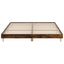 sengeramme uden madras 200x200 cm konstrueret træ røget eg