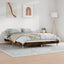 sengeramme 140x200 cm uden madras konstrueret træ røget eg