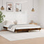 sengeramme 140x200 cm uden madras konstrueret træ røget eg