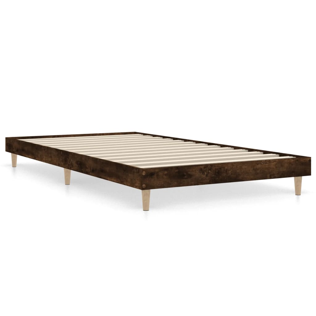 sengeramme 100x200 cm uden madras konstrueret træ røget eg