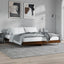 sengeramme uden madras 200x200 cm konstrueret træ brun eg