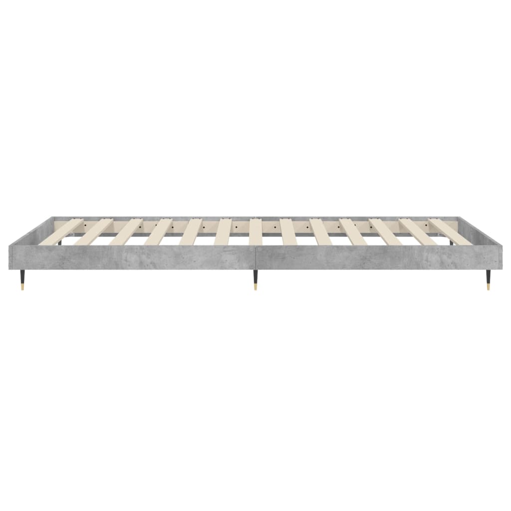 sengeramme 90x190 cm konstrueret træ betongrå