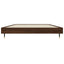 sengeramme 90x190 cm uden madras konstrueret træ brunt eg