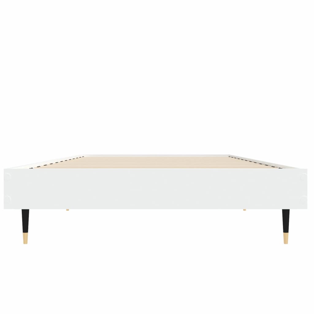 sengeramme 75x190 cm konstrueret træ hvid