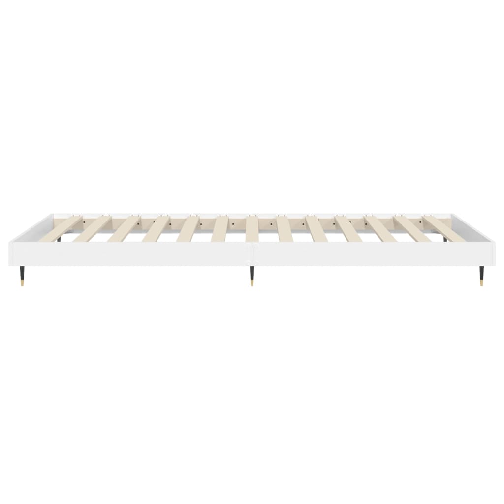 sengeramme 75x190 cm konstrueret træ hvid