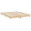 sengeramme 120x200 cm uden madras konstrueret træ sonoma-eg