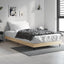 sengeramme 100x200 cm uden madras konstrueret træ sonoma-eg