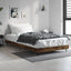 sengeramme 100x200 cm uden madras konstrueret træ røget eg
