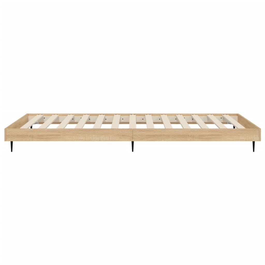 sengeramme 90x200 cm uden madras konstrueret træ sonoma-eg