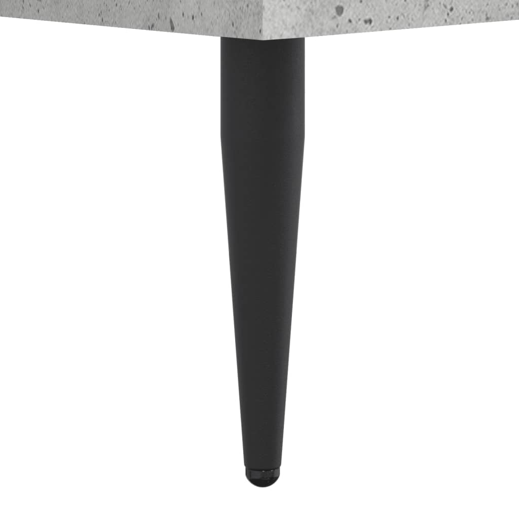 sengestel 135x190 cm konstrueret træ betongrå