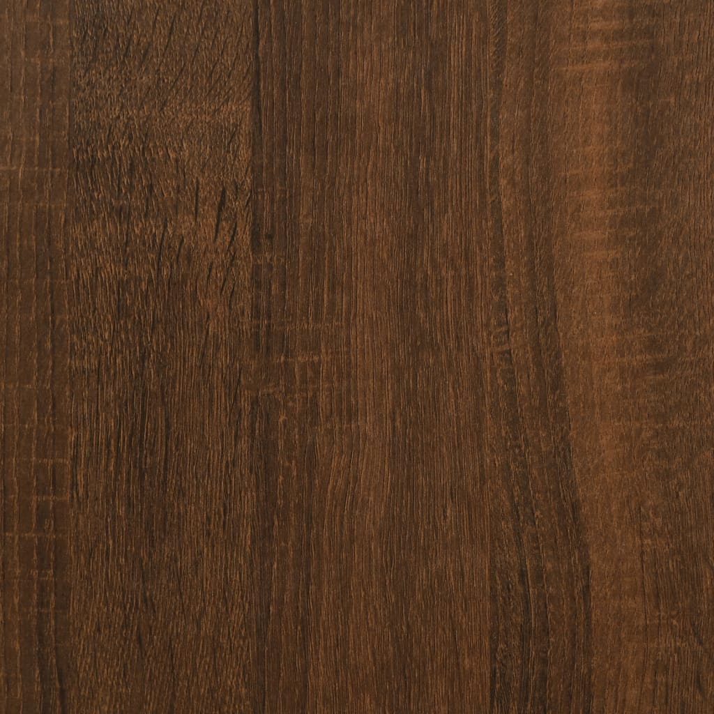 sengeramme 120x190 cm uden madras konstrueret træ brunt eg
