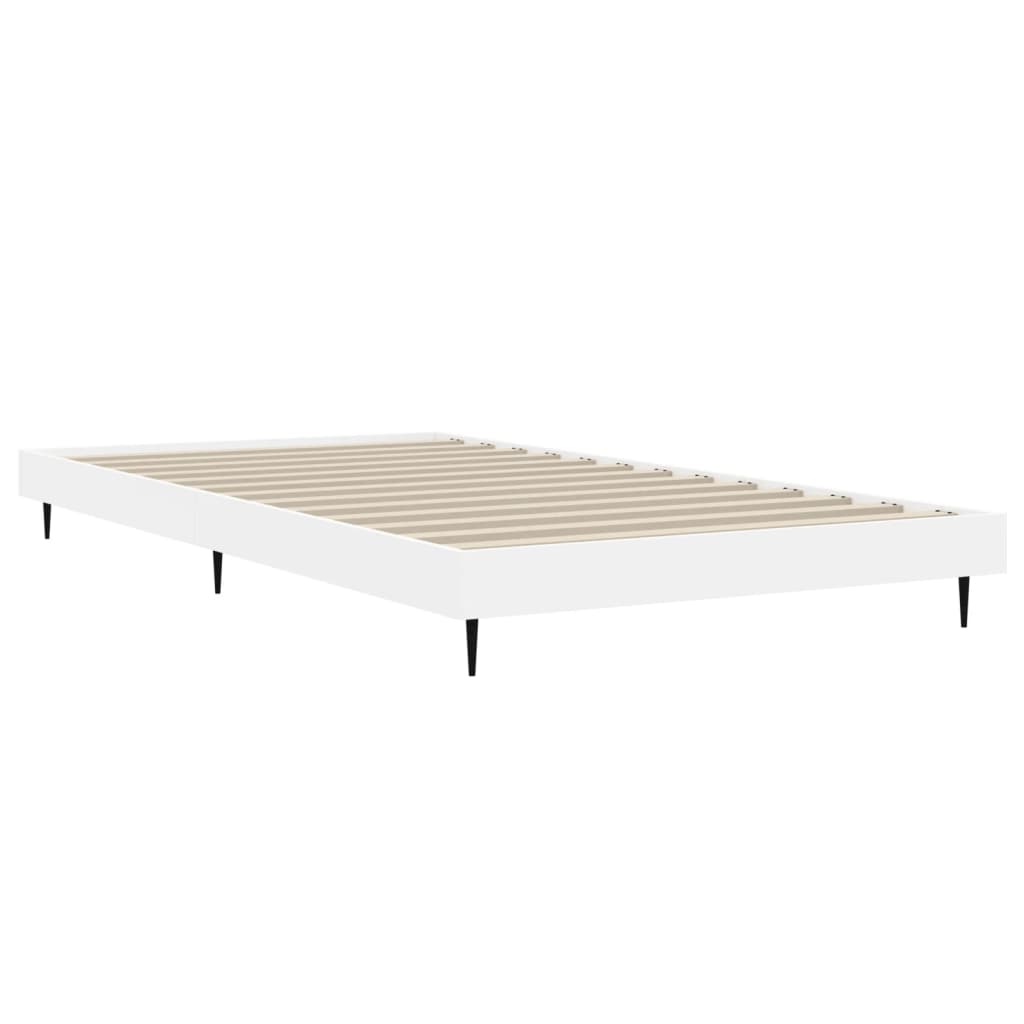 sengeramme 90x190 cm konstrueret træ hvid