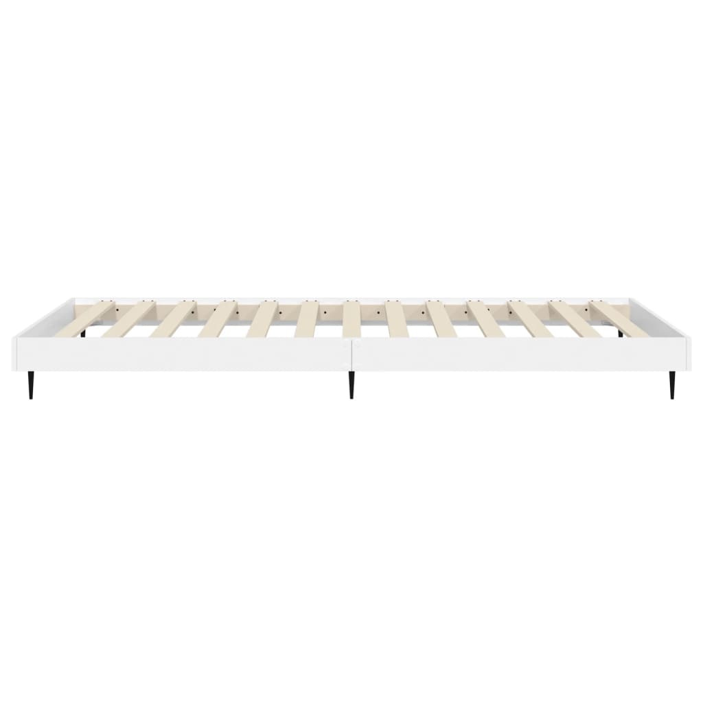 sengeramme 90x190 cm konstrueret træ hvid