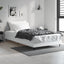 sengeramme 90x190 cm konstrueret træ hvid