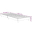 sengeramme 75x190 cm uden madras konstrueret træ sonoma-eg