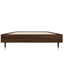 sengeramme 75x190 cm uden madras konstrueret træ brunt eg