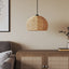 lampeskærm til loftlampe Ø36x26 cm jern og papir