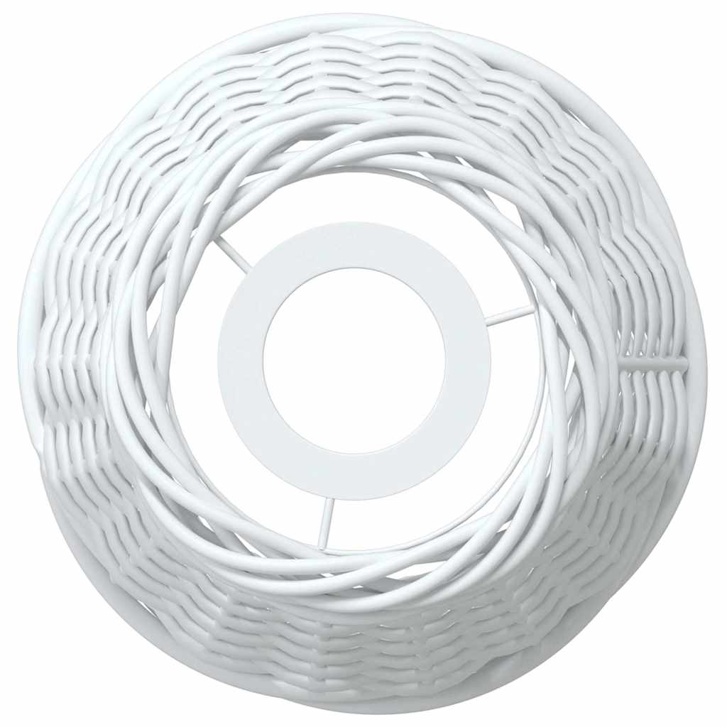 lampeskærm til loftlampe Ø15x12 cm flet hvid