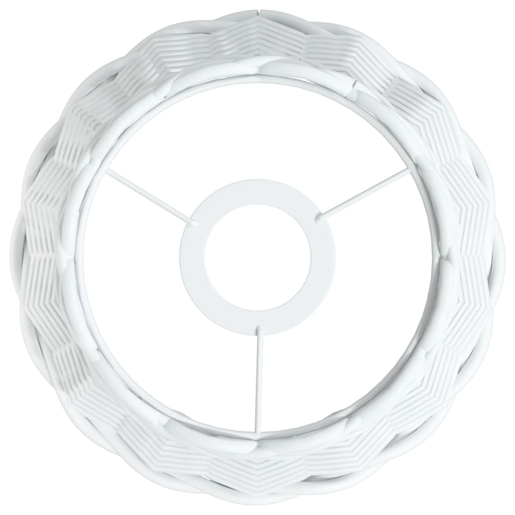 lampeskærm til loftlampe Ø20x15 cm flet hvid