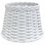 lampeskærm til loftlampe Ø25x17 cm flet hvid