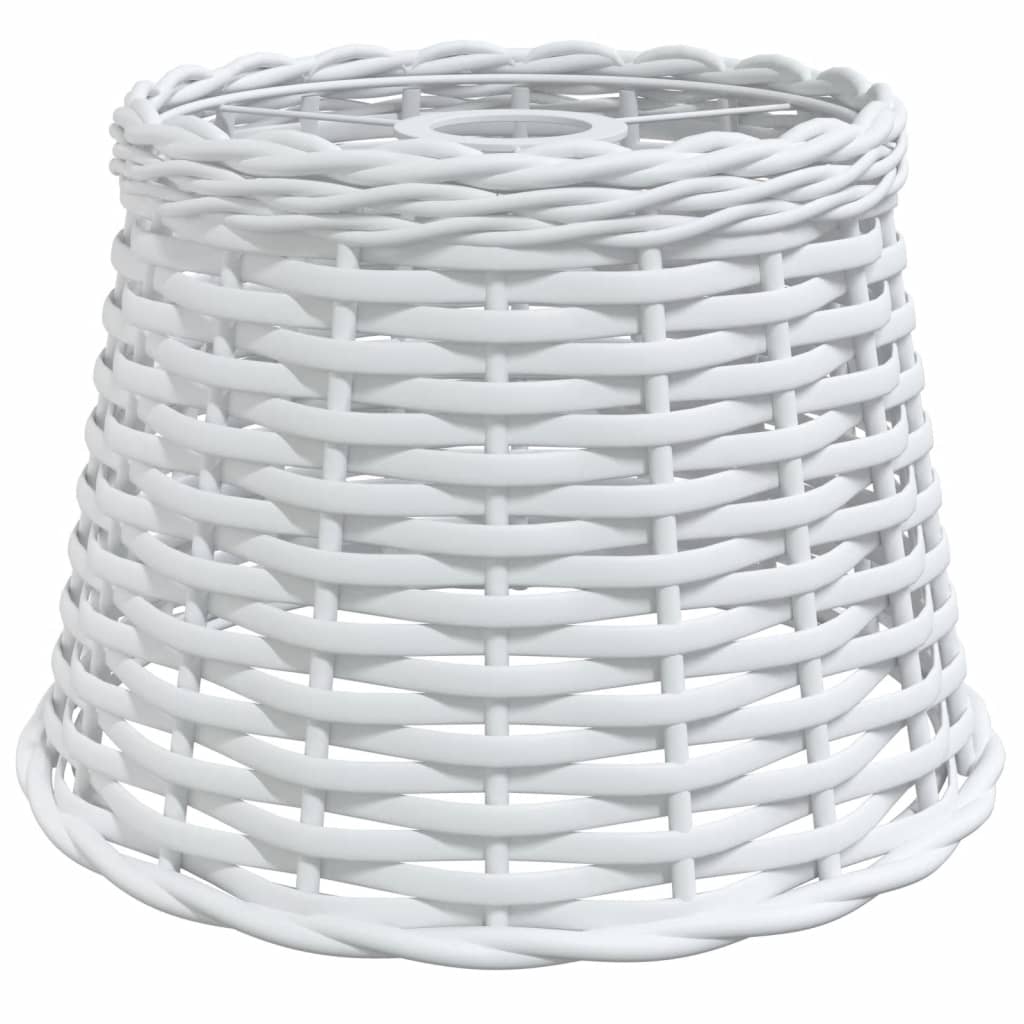 lampeskærm til loftlampe Ø25x17 cm flet hvid