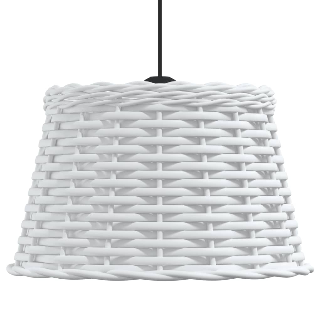 lampeskærm til loftlampe Ø38x23 cm flet hvid