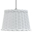 lampeskærm til loftlampe Ø40x26 cm flet hvid
