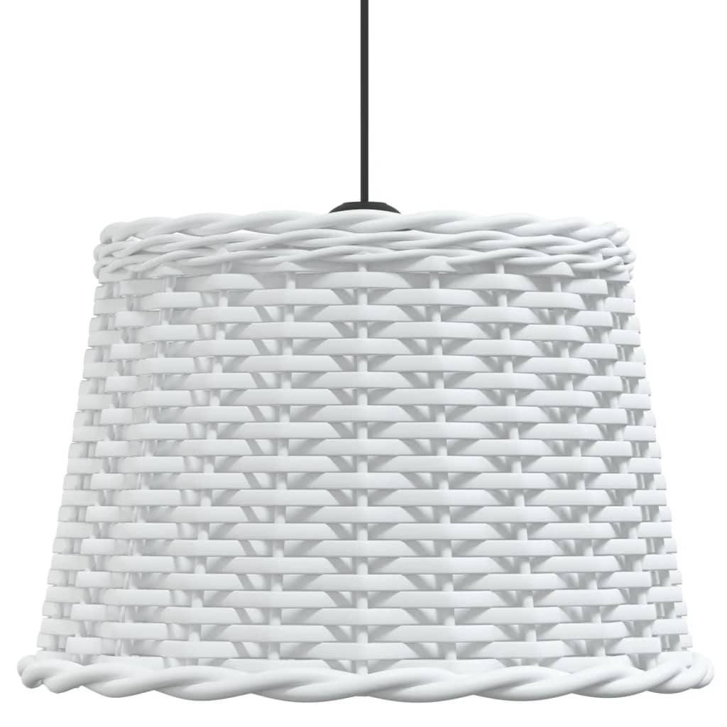 lampeskærm til loftlampe Ø40x26 cm flet hvid