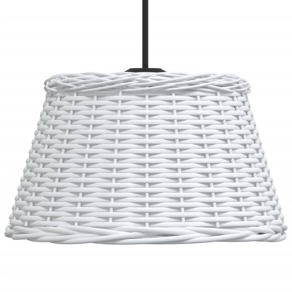 lampeskærm til loftlampe Ø50x30 cm flet hvid