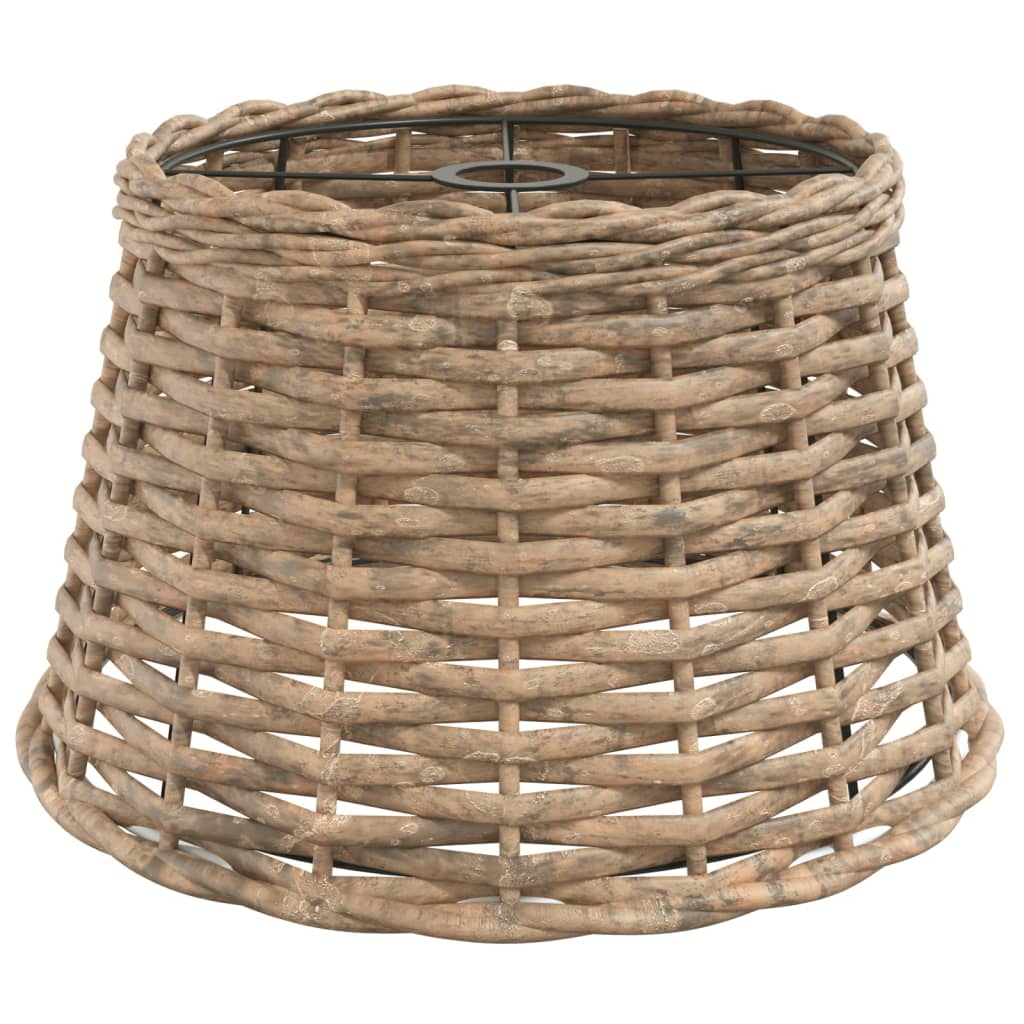 lampeskærm til loftlampe Ø38x23 cm flet brun