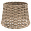 lampeskærm til loftlampe Ø40x26 cm flet brun