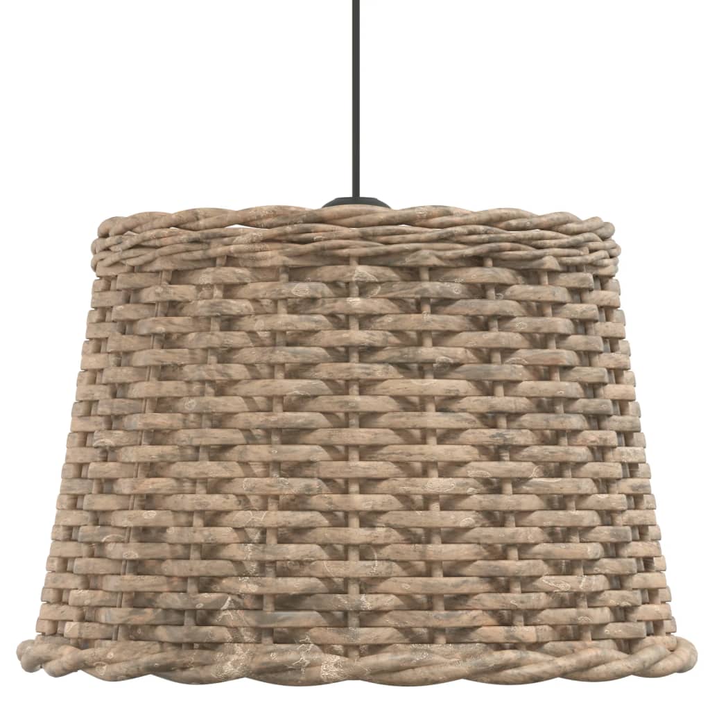 lampeskærm til loftlampe Ø40x26 cm flet brun