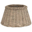 lampeskærm til loftlampe Ø50x30 cm flet brun