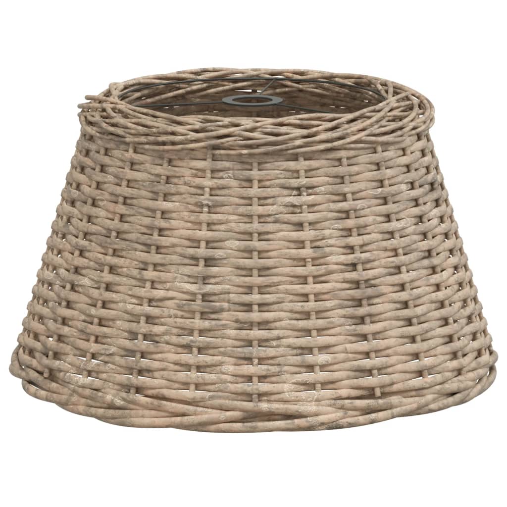 lampeskærm til loftlampe Ø50x30 cm flet brun