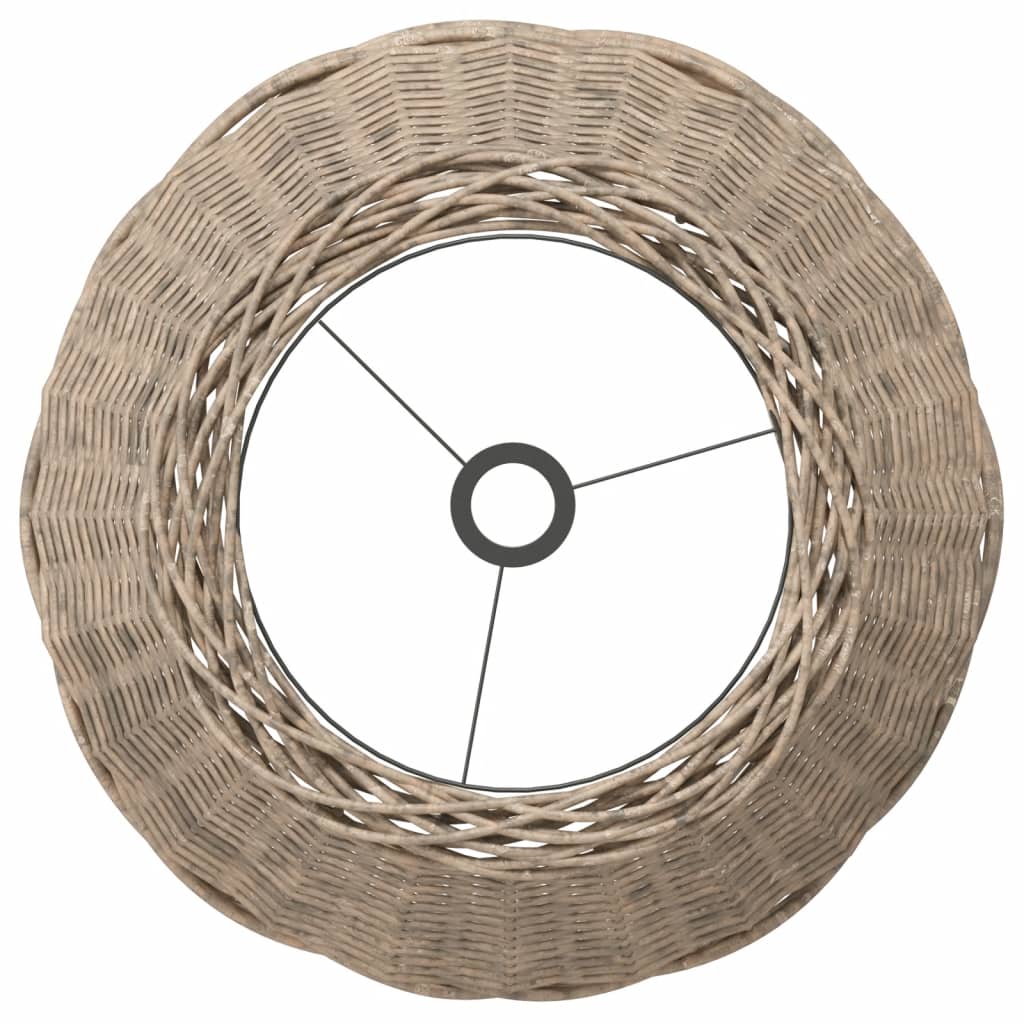 lampeskærm til loftlampe Ø50x30 cm flet brun