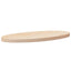 bordplade 60x30x2,5 cm oval massivt fyrretræ