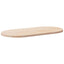 bordplade 110x55x2,5 cm massivt træ fyrretræ oval