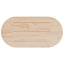 bordplade 110x55x2,5 cm massivt træ fyrretræ oval