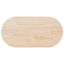 bordplade 110x55x2,5 cm massivt træ fyrretræ oval