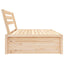 midtermodul til havesofa 120x80 cm massivt fyrretræ
