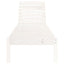 liggestole 2 stk. 199,5x60x74 cm massivt fyrretræ hvid