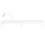 liggestole 2 stk. 199,5x60x74 cm massivt fyrretræ hvid