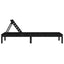 liggestole 2 stk. 199,5x60x74 cm massivt fyrretræ sort