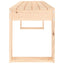 havebænk 110x38x45 cm massivt fyrretræ