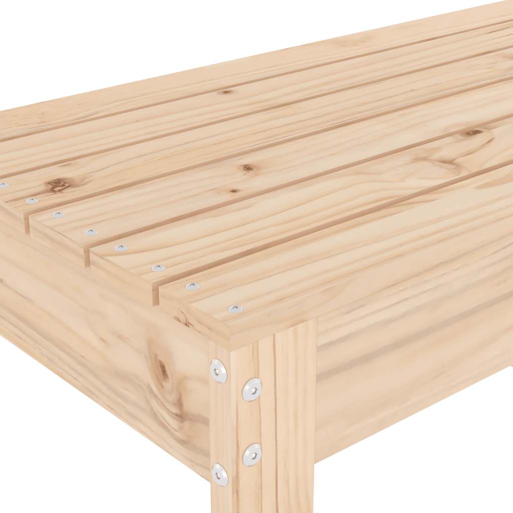 havebænk 110x38x45 cm massivt fyrretræ