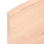 væghylde 60x20x2 cm ubehandlet massivt egetræ