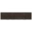 væghylde 220x50x(2-4) cm behandlet massivt egetræ mørkebrun